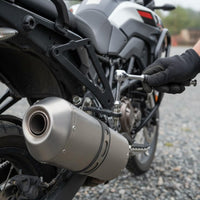 Rear Footpeg Removal Bracket Aluminum Alloy Exhaust Hanger Bracket Lightweight Motorcycle Part for Motorsport Activities