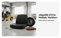Ergonomic Design Forklift Replacement Seat Long-Lasting Construction Forklift Operator Seat Adjustable