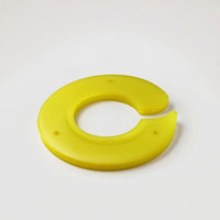 Yellow Shielding Pad with Mounting Holes Rubber Tire Changer Pad Circular Rim Protection Sleeve Long-Lasting for Mechanics, Workshops