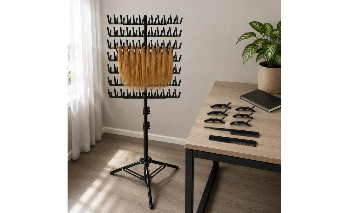 Telescopic Braiding Rack Peg-Style Frame Tripod Braiding Stand Freestanding