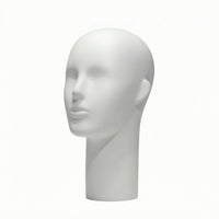 Mannequin Head Modern Hairpiece Display Head Shaped Hat Display Stand for Retailers, Hairstylists, Retail Store, Countertop