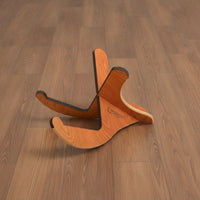 Guitar Stand Triangular Guitar Stand with Wood Grain Space Saving for Bass Instrumentalists, Home Storage, Studio