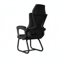 Reclining Sled Base Chair Extendable Footrest Office Furniture for Study Room