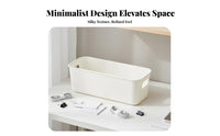 3 Pieces Compartmentalized Compartment Organizer Set Customizable Compartments Household Storage Space-Saving Design Desktop Container adaptable for Office Workers, Makeup lovers, Drawer, Bedroom, Closet, Vanity