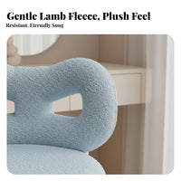 Elegant Design Winged backrest Chair Soft paddinged Seat Vanity Stool Plush Upholstery Household Furniture Modern & design for Makeup lovers, Home Decorators, Gift Givers, Bedroom, Dressing Table, Living Room, full-length Closet