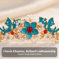 Traditional Chinese Hair Accessory Elegant Chinese Design Hair Crown Traditional Chinese U-Shaped Hairpin Beautiful Design