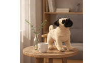 Pug Stuffed Cuddly Stuffed Pug Huggable for Birthday Gifts, Bedroom, Toddlers