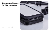 Handlebar Bag with Phone Window Waterproof Bike Phone Mount Bag Hard case for Cyclists, Commuters, Bicycling, Commuting