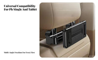 Car Headrest Tablet Mount Foldable Lengthen Able Car Tablet Bracket Rear Seat Amusement Mount Wide Compatibility