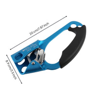 Left-Hand Ascender Corrosion-Resistant Left Hand Ascender Rope Clamp with Pulley Long-Lasting Gear Heavy-Duty for Climbers