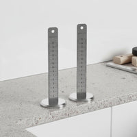 Tile Height Leveling Tool Material Floor Tile Leveling Ruler Thickened Wide Base Tiler Height Ruler for Tilers, Home Renovation