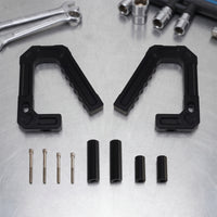 Front Assist Handles with Spacers Comfortable Grip Aluminum Assist Handles   Hardware for off-Roaders, Car Enthusiasts, Daily Driving