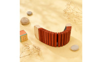 Wooden Snake Drum Children's Bendable Wooden Instrument Early Learning Curved Music Toy for Time