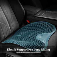 All-Season Use Silicone Car Seat Cushion Cooling Effect Breathable Non-Slip Seat Pad for Drivers, Gamers, Long Drives, Daily Commute, Travel