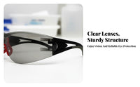 Gender-Neutral Anti-Splash Safety Eyewear High Clarity Lenses Clear Safety Glasses Windproof for Laboratory Workers, Cyclists
