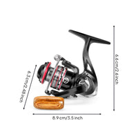 Foldable Mini Fishing Reel Lightweight Fishing Reel with Folding Crank Portable Corrosion-Resistant for Anglers
