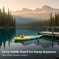 Child S Inflatable Paddle Board Wide Stable Design Child S Paddleboard Board children's Paddleboard Set Safety Leash Included