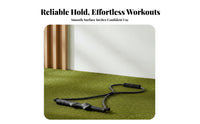 textileWrapped Grip Resistance Training Bands Black Handled Resistance Band Long-Lasting Fitness Equipment