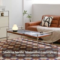 foldable Tea Stand Foldable Design Coffee Table Space-Saving Nordic Inspired for Students, Living Room, Small Spaces, Bedroom