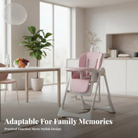 2-in-1 Design Convertible High Chair Rocking Mode Convertible High Chair and Table Set Foldable Baby Equipment Portable for Infants, Toddlers, Parents, Mealtime, Nursery, Dining Room, Playtime
