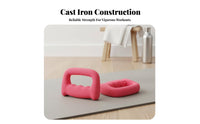 D-Shaped Dumbbell Sturdy Cast Iron Center Boxing Dumbbell D-Shaped Weight Non-Slip Aerobics Hand Weight Versatile for Exercise