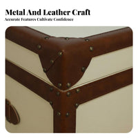 Retro Airplanedesign Aestheticdesign Sideboard Riveted Features Living Room Credenza Multi-Functional Sturdy Construction