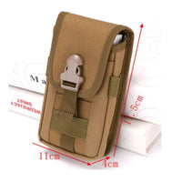 Multi-Purpose Vertical Phone Pouch Compact Double Layer Belt Bag Lightweight for Running