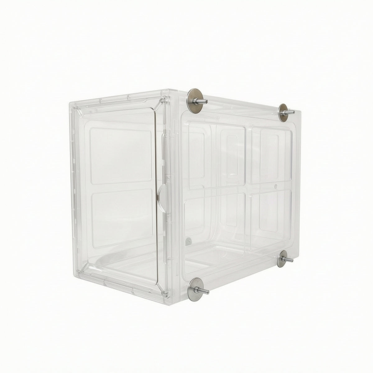 Bird Cage with Removable Grid Clear Hanging Bird Cage Compact for Aviary Keepers