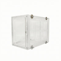 Bird Cage with Removable Grid Clear Hanging Bird Cage Compact for Aviary Keepers