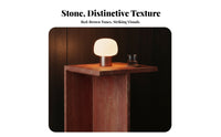 2 Pieces designer-inspired Cylinder and Pebble Table Pair Minimalist Design Household Furnishing Natural Texture Artistic Combination for Interior Designers, Homeowners, Art Lovers, Living Room, Lounge Area, Showroom, Office Reception