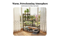 Space-Saving Design Trapezoidal Cat Shelf Sturdy Frame Multi-Level Cat Shelf long-lasting Pet Furniture Modern Aesthetic for People with Small Homes, Home Decor lovers, Balcony, Indoors, Living Room, Bedroom