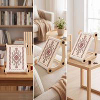Wooden Embroidery Frame Stand Flexible Embroidery Frame Holder Smooth Cross Stitch Stand Handmade for Hobbyists