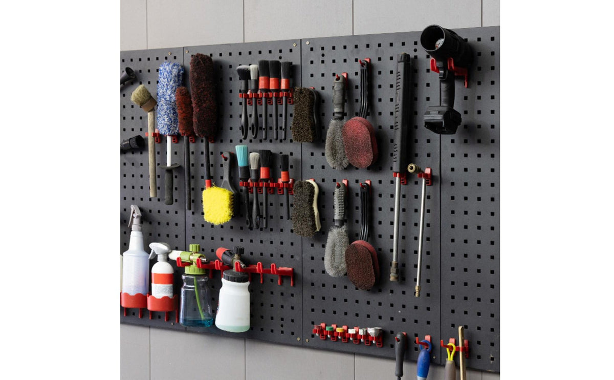 Car Detailing Tool Rack Customizable Layout Wall Mount Tool Board Space Saving Wall Mounted Organizer System for Mechanics, Auto Repair Shop, Workshop