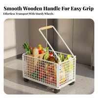 Wheeled Trolley Smooth Rolling Raised Sides for Package Pickup