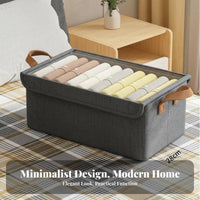 textile Drawer container Foldable Partitioned textile container Stackable for Bedroom, Parents