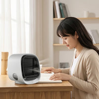 Desktop Mini Air Cooler Quiet Cooling Fan Slim for Office, Bedside Table