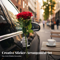 Romantic Themed Blossom Flower Sticker Witty Slogan Emergency Love Flower Decal Easy Installation for Young Adults, Vehicle Exterior