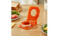 Sandwich Cutter with Sealer Stainless Steel Sandwich Cutter and Sealer Tool Easy to Use Spring-Assisted for Parents