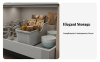 Sliding Cabinet Basket Wheeled Design Kitchen Organizer Easy Slide-Out