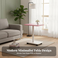 2-Tier Rolling trolley Minimalist and design End Table Space-Saving for Bedroom, Balcony