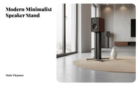 2 Pieces Floor Speaker Stand Shock-Absorbing Bookshelf Speaker Stand Solid Steel Construction for Home Theater Enthusiasts, Audiophiles, Living Room