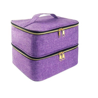 Nail Polish Bag with Handle Portable Nail Bag with Handle Organizer Case Compact Padded for Manicurists, Travel