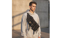 Utility Chest Pack with Strapping Adjustable Chest Rig Bag Handsunrestricted Compact for Commuting