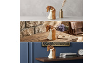 Tabletop Horse Statue with Human Sculpted Horse Figurine Resin Equestrian Ornament Artistic for Collectors, Shelf, Desk, Mantel, Office