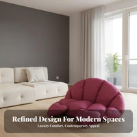 Foldable Design Oversized Lazy Sofa Space-Saving Round Convertible Lounger Cushiony and Comfortable Floor Chair heavenlyLike Comfort for College Students, Homeowners, Apartment, Lounge Area, Reading Nook, Playroom