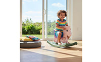 Multifunction Ride Toy Cognitive Training Easy to Move Rocking Horse for Children