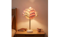 Floral Rose Table Lamp Corded Flower Table Lamp Elegant Warm for Bedside