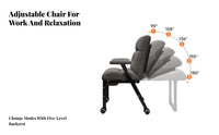 Sit and Lie Function transformable Lounger Adjustable Recline Reclining Chair Ergonomic Design Folding Armchair Padded Cushioning for Office Workers, Students, Homeowners, Home, Living Room, Bedroom, Balcony
