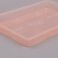 Plant Pots for House Plants and Flower Pots, Thickened Small Indoor Containers with Drainage Holes, Ribbed 10cm Pot Set with a Plant Tray, Clear