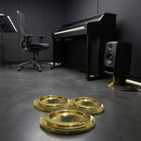 3 Pieces Grand Piano Foot Pad Safeguarding Caster Cup Anti-Vibration